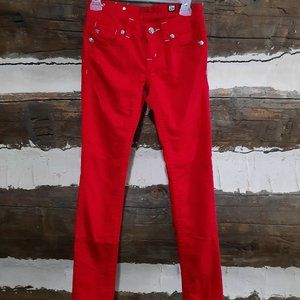 Red Miss Me skinny jeans